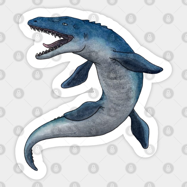 Mosasaurus Sticker by Savousepate